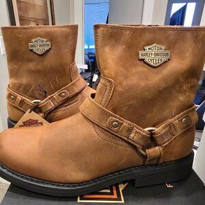 Harley-Davidson Scout 8" Harness D95263 Mens Brown Leather Motorcycle Boots 11